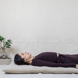 Natural Linen Futon – Meditation and Relaxation Mattress with Carry Bag
