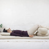 Meditation Futon Bundle – Complete Set in Natural Ecru Linen