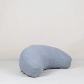 Coussin de Méditation Demi-Lune - Fuzen en Lin Gris