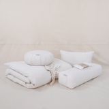 Bundle Futon de Méditation – Ensemble complet en lin naturel écru