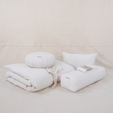Bundle Futon de Méditation – Ensemble complet en lin naturel écru