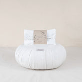 Pause Méditation – Ensemble Zafu & Coussin pour les yeux à la lavande écru