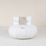 Pause Méditation – Ensemble Zafu & Coussin pour les yeux à la lavande greige