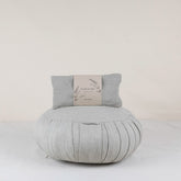 Pause Méditation – Ensemble Zafu & Coussin pour les yeux à la lavande greige