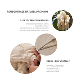 Zafu Traditionnel en lin écru– Coussin de méditation