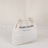 Natural Linen Zafu Ecru – Handcrafted Meditation Cushion Made in Morocco