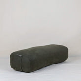 Yoga Bolster rectangulaire en lin vert zaity – Soutien de yoga et méditation