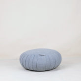 Zafu Traditionnel en lin gris – Coussin de méditation
