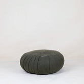 Zafu Traditionnel en lin vert zaity – Coussin de méditation