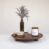 Bundle Rituel – Table en Noyer, Bougie Naturelle et Encens Pur