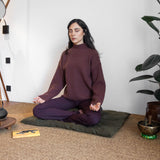 Ensemble de méditation Vert Zaity Zabuton & Zafu