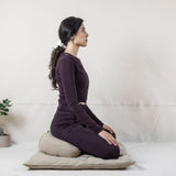 Ensemble de méditation Beige Zabuton & Zafu