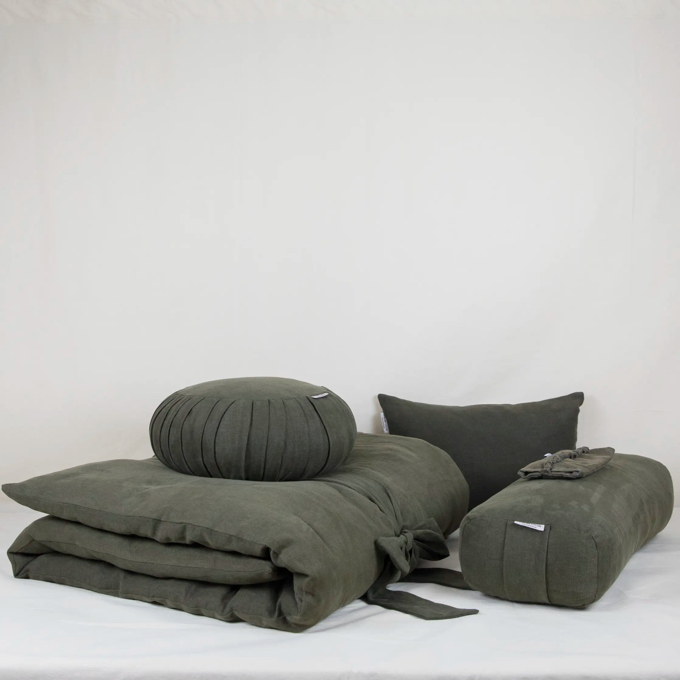 Bundle Futon de Méditation kaki