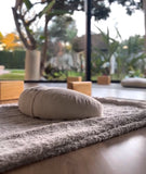 Ivory Crescent Zafu - Meditation Cushion