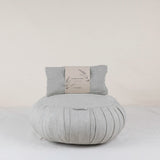 Pause Méditation – Ensemble Zafu & Coussin pour les yeux à la lavande greige