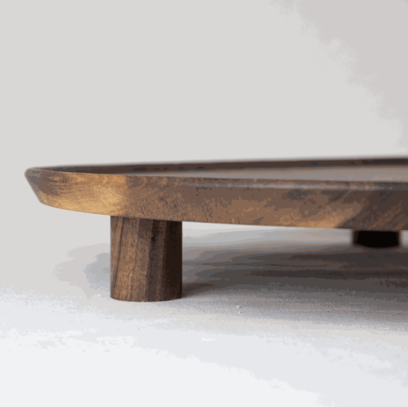 Zen Corner & Ritual Low Walnut Table – Atelier Cocon