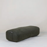 Bolster traversin rectangulaire en lin kaki