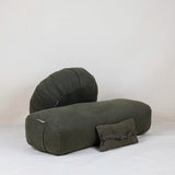 Restorative Ritual Bundle – Zafu, Bolster and Greige Lavender Flower Mask