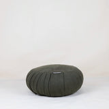 Natural Linen Zafu Ecru – Handcrafted Meditation Cushion Made in Morocco