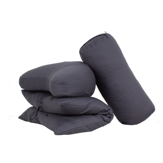 Yoga cushions & taupe meditation